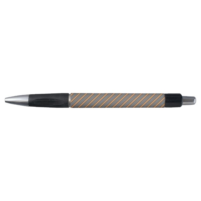 Black and white five stripe pattern with tan pen (Front)