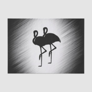Black and White Flamingo Tissue Paper