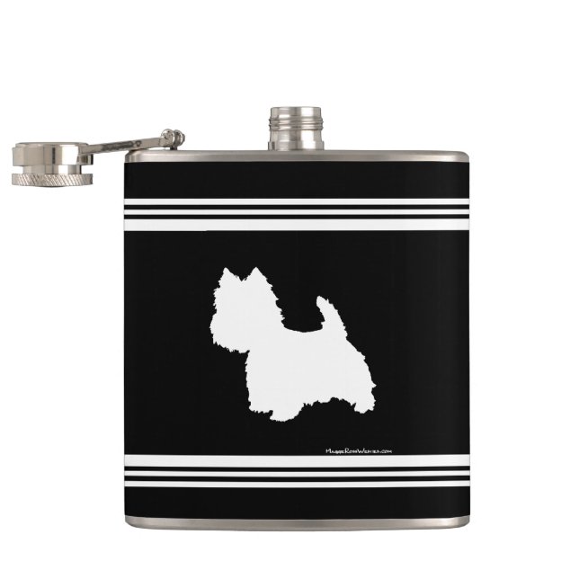 Black and White Flask (Opened)
