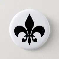 Antique Silver Fleur De Lis Metal Buttons for Jeans 