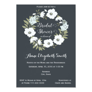 Black And White Bridal Shower Invitations 4