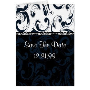 Black and White Floral Cards