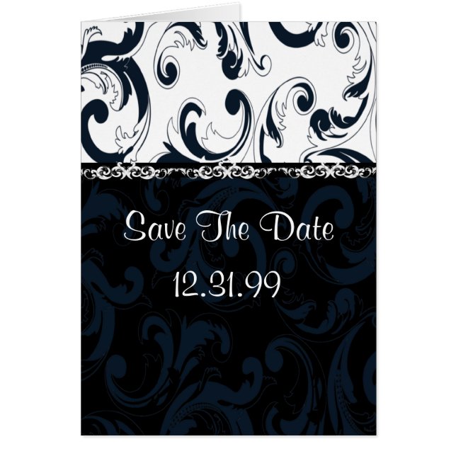 Black and White Floral Cards (Front)
