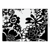 Black and White Floral Garden Graphic Pattern (Front Horizontal)