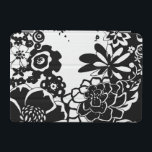 Black and White Floral Garden Graphic Pattern iPad Mini Cover<br><div class="desc">A graphic pattern that showcases a black and white floral garden scene,  created by Chariklia Zarris. Even with only two colors the painting is almost overwhelming in its beauty. Give yourself the gift of an exquisite floral display by purchasing this print today!</div>