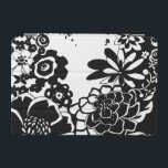 Black and White Floral Garden Graphic Pattern iPad Mini Cover<br><div class="desc">A graphic pattern that showcases a black and white floral garden scene,  created by Chariklia Zarris. Even with only two colors the painting is almost overwhelming in its beauty. Give yourself the gift of an exquisite floral display by purchasing this print today!</div>