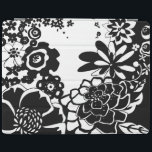 Black and White Floral Garden Graphic Pattern iPad Smart Cover<br><div class="desc">A graphic pattern that showcases a black and white floral garden scene,  created by Chariklia Zarris. Even with only two colors the painting is almost overwhelming in its beauty. Give yourself the gift of an exquisite floral display by purchasing this print today!</div>
