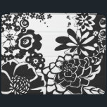 Black and White Floral Garden Graphic Pattern iPad Smart Cover<br><div class="desc">A graphic pattern that showcases a black and white floral garden scene,  created by Chariklia Zarris. Even with only two colors the painting is almost overwhelming in its beauty. Give yourself the gift of an exquisite floral display by purchasing this print today!</div>