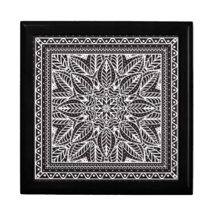 Black and White Floral Gift Box