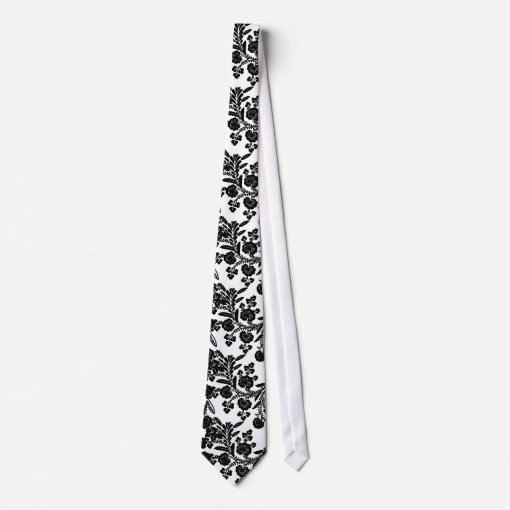Tilli Floral Neck Tie - Black main image 1