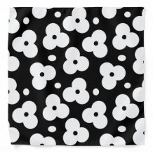 Black and white floral pattern