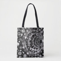 Black and white floral tunnel design