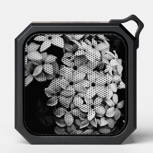 black and white florals bluetooth speaker