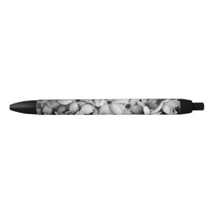 black and white florals pen