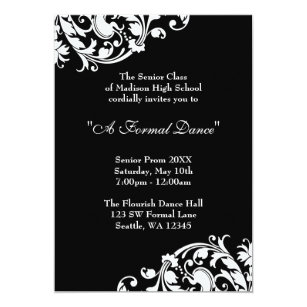 Formal School Dance Invitations Zazzle