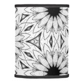 Black and White Flower  Lamp Shade (Right)