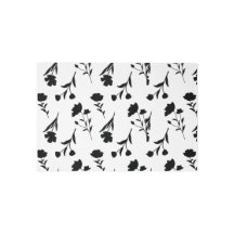 Black and White Flower Pattern