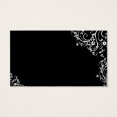 Black and White Flower Scroll (Back)