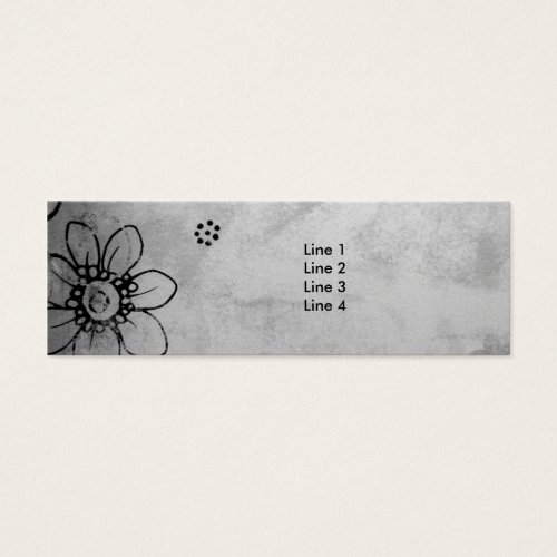 Black and White Flowers Business Card Templates