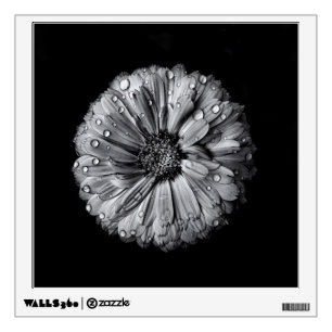 Black And White Flowers 10 Wall Sticker
