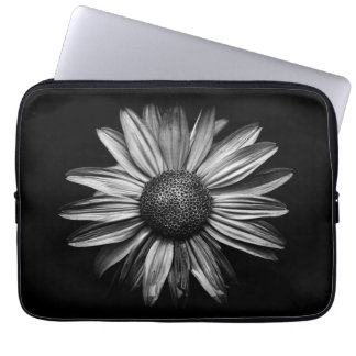 Black And White Flowers 18 Laptop Sleeve