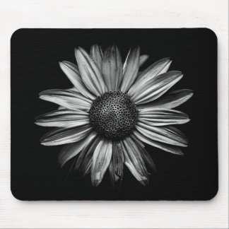 Black And White Flowers 18 Mouse Pad