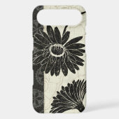Black and White Flowers Case-Mate iPhone Case (Back)