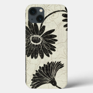 Black and White Flowers iPhone 13 Case