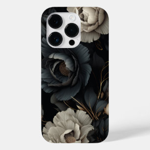 Black and White Flowers Case-Mate iPhone 14 Pro Case