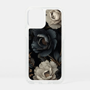 Black and White Flowers Speck iPhone 12 Mini Case