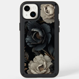 Black and White Flowers Speck iPhone 14 Plus Case