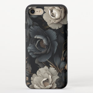 Black and White Flowers iPhone 8/7 Slider Case