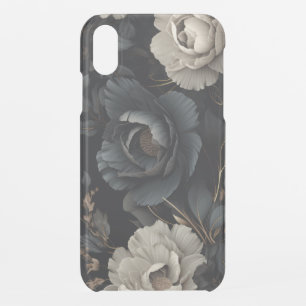 Black and White Flowers iPhone XR Case