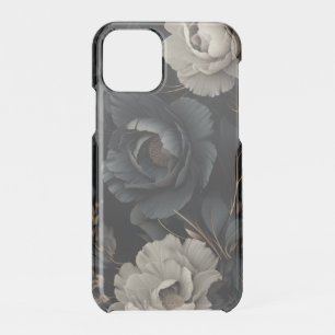 Black and White Flowers iPhone 11 Pro Case