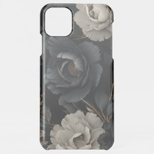 Black and White Flowers iPhone 11 Pro Max Case