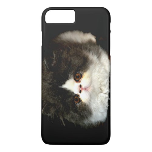 Black and white fluffy kitten iPhone 8 plus7 plus case