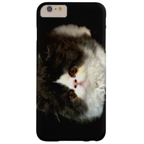 Black and white fluffy kitten barely there iPhone 6 plus case