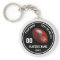 Black and White Football Keychains, Personalized