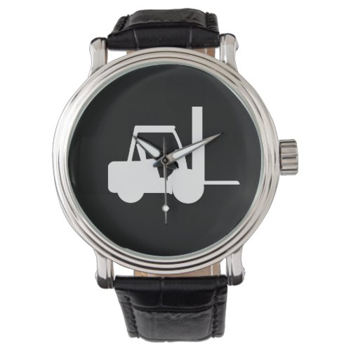 black and white  Forklift Watch