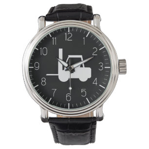 black and white Forklift Watch