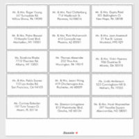 Black and White Formal Guest Address Label