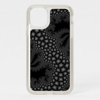 black and white fractal speck iPhone 11 case