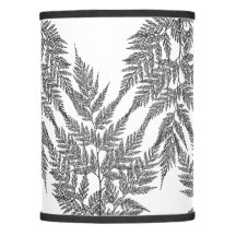 Black and White Fragile Fern Silhouette