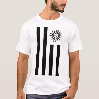 BLACK AND WHITE FREEDOM PATRIOT DESIGN T-Shirt