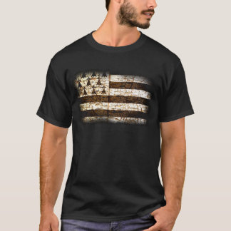 BLACK AND WHITE FREEDOM PATRIOT DESIGN T-Shirt
