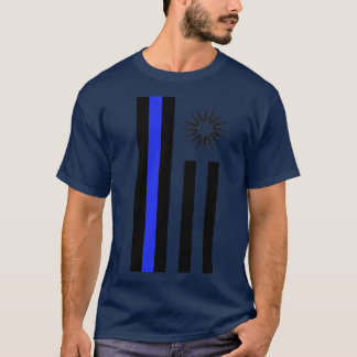 BLACK AND WHITE FREEDOM PATRIOT DESIGN T-Shirt