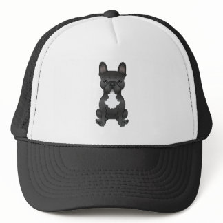 Black And White French Bulldog / Frenchie Cute Dog Trucker Hat