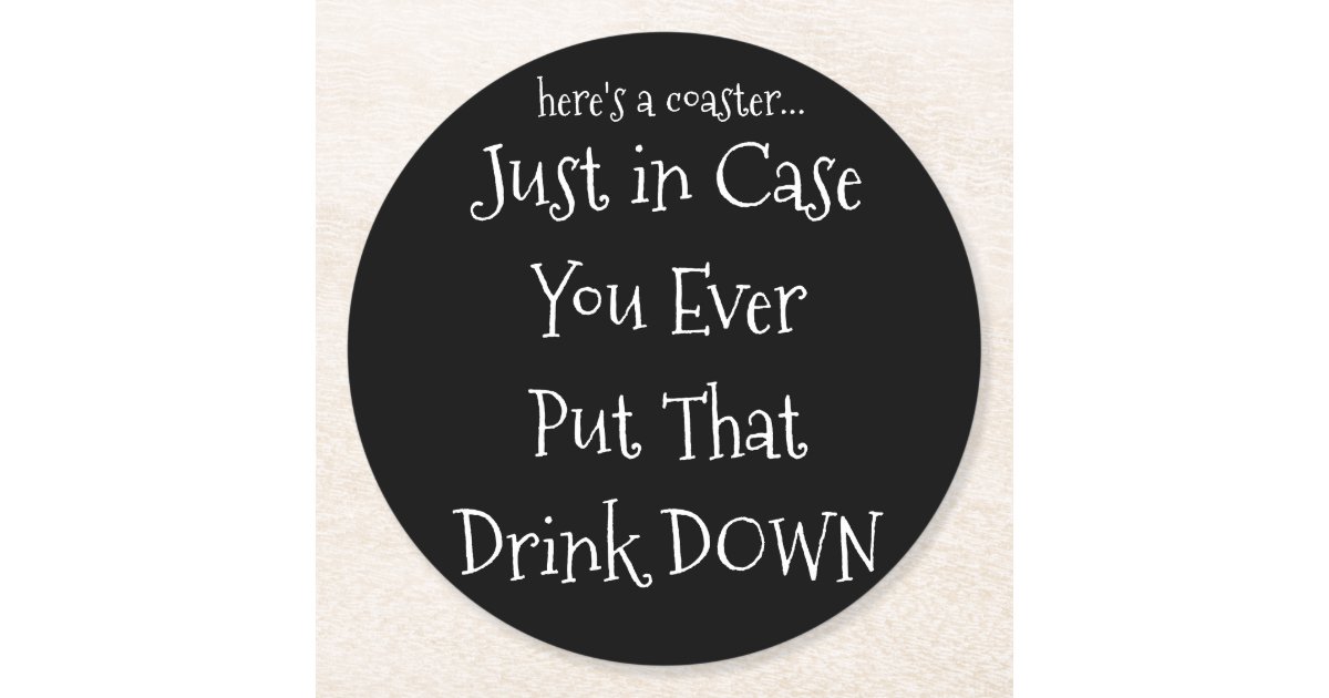 Black and White Funny Coaster | Zazzle