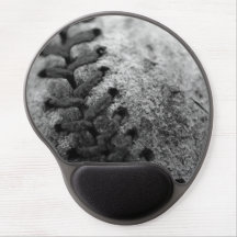 Black and white gel mouse pad
