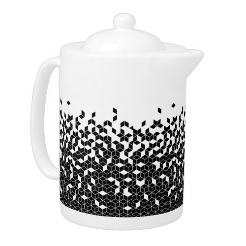 Black and White geo Teapot